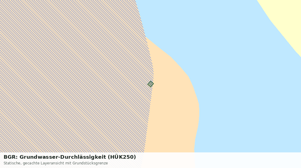 Statische Kartenansicht: BGR: Grundwasser-Durchlässigkeit (HÜK250)