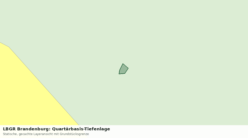 Statische Kartenansicht: LBGR Brandenburg: Quartärbasis-Tiefenlage