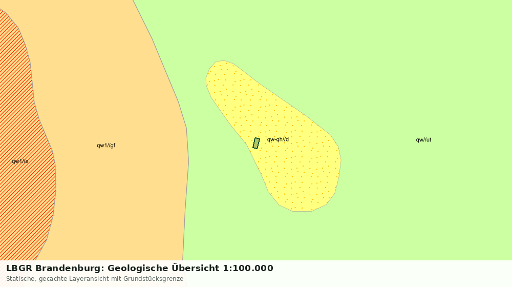 Statische Kartenansicht: LBGR Brandenburg: Geologische Übersicht 1:100.000