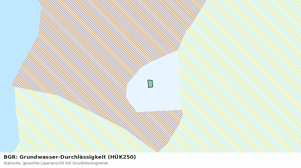 Statische Kartenansicht: BGR: Grundwasser-Durchlässigkeit (HÜK250)