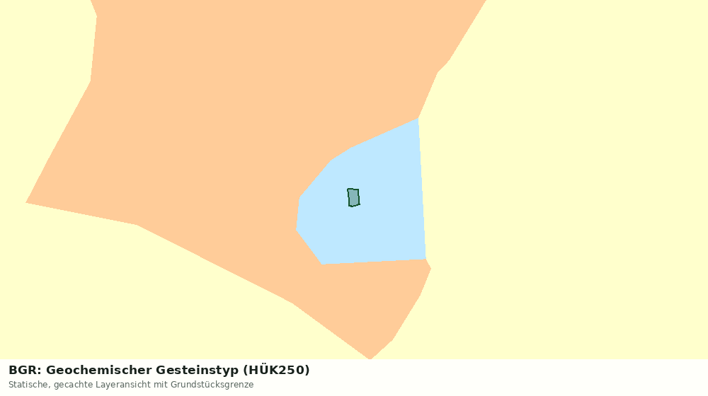 Statische Kartenansicht: BGR: Geochemischer Gesteinstyp (HÜK250)