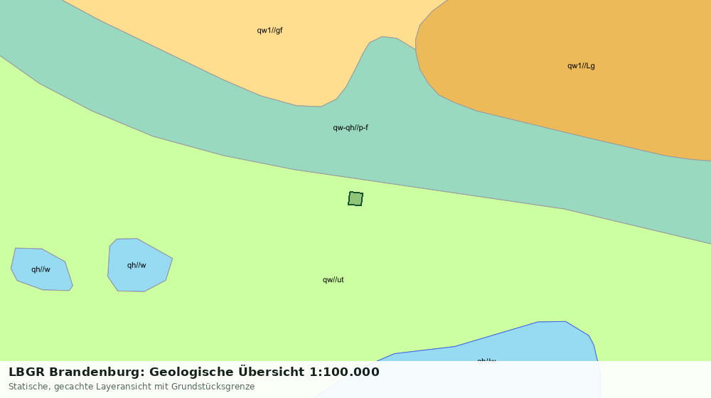 Statische Kartenansicht: LBGR Brandenburg: Geologische Übersicht 1:100.000
