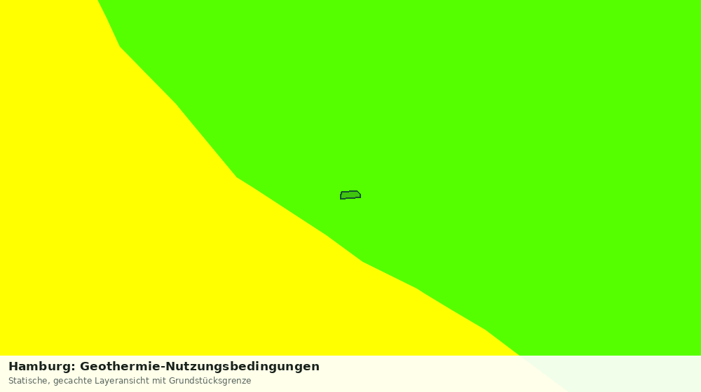 Statische Kartenansicht: Hamburg: Geothermie-Nutzungsbedingungen
