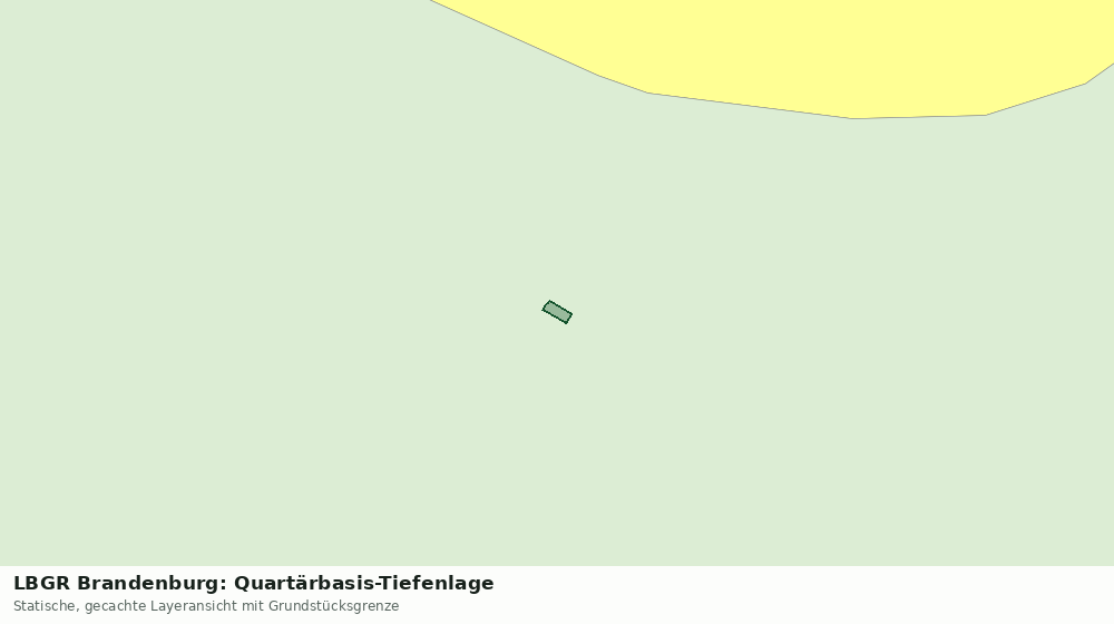 Statische Kartenansicht: LBGR Brandenburg: Quartärbasis-Tiefenlage