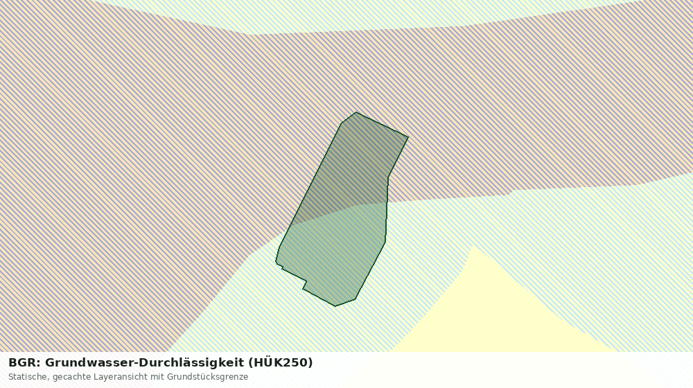 Statische Kartenansicht: BGR: Grundwasser-Durchlässigkeit (HÜK250)