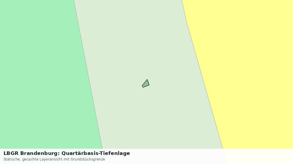 Statische Kartenansicht: LBGR Brandenburg: Quartärbasis-Tiefenlage