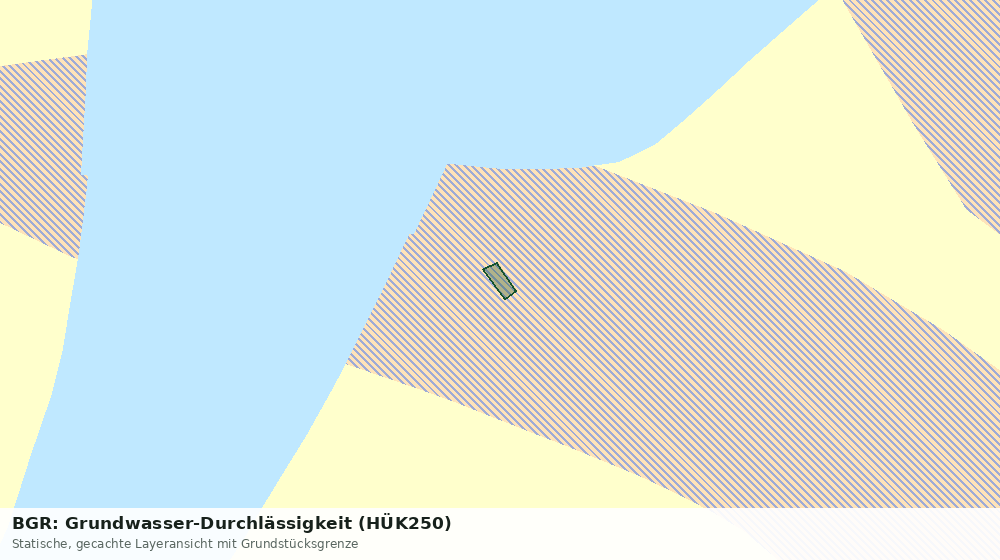 Statische Kartenansicht: BGR: Grundwasser-Durchlässigkeit (HÜK250)