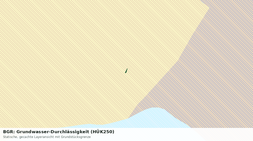 Statische Kartenansicht: BGR: Grundwasser-Durchlässigkeit (HÜK250)