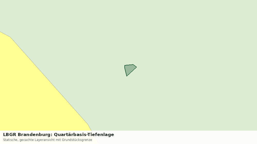 Statische Kartenansicht: LBGR Brandenburg: Quartärbasis-Tiefenlage