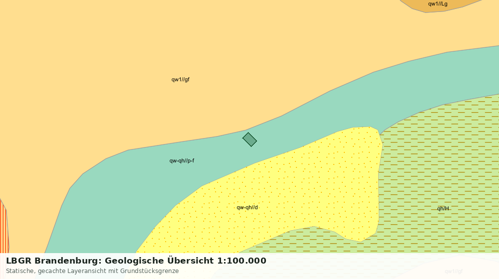 Statische Kartenansicht: LBGR Brandenburg: Geologische Übersicht 1:100.000
