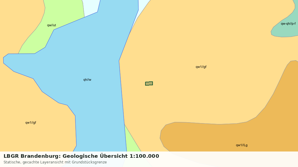 Statische Kartenansicht: LBGR Brandenburg: Geologische Übersicht 1:100.000