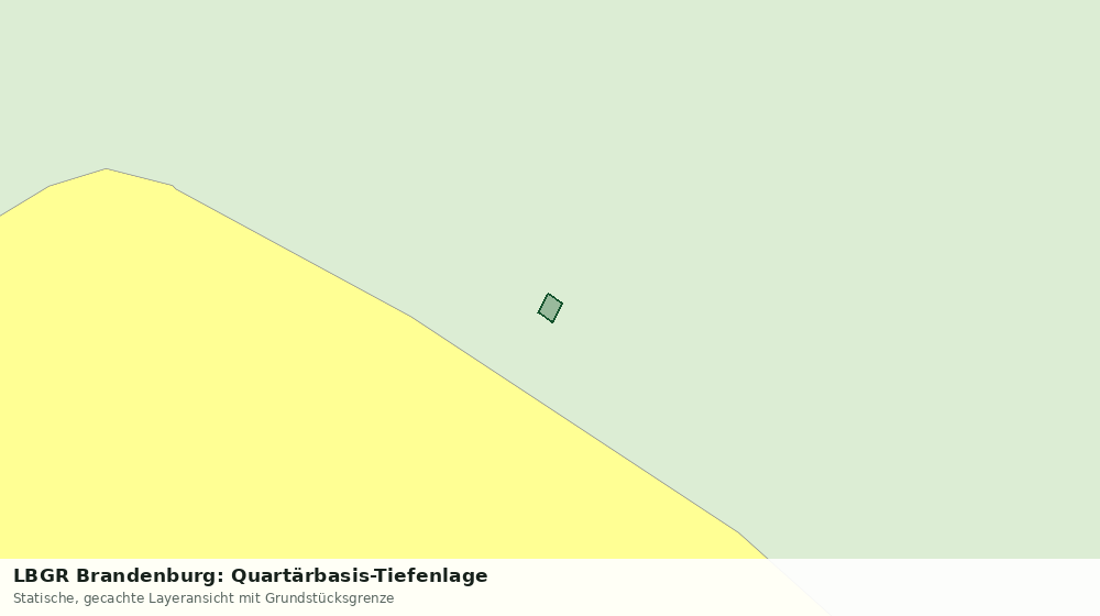 Statische Kartenansicht: LBGR Brandenburg: Quartärbasis-Tiefenlage