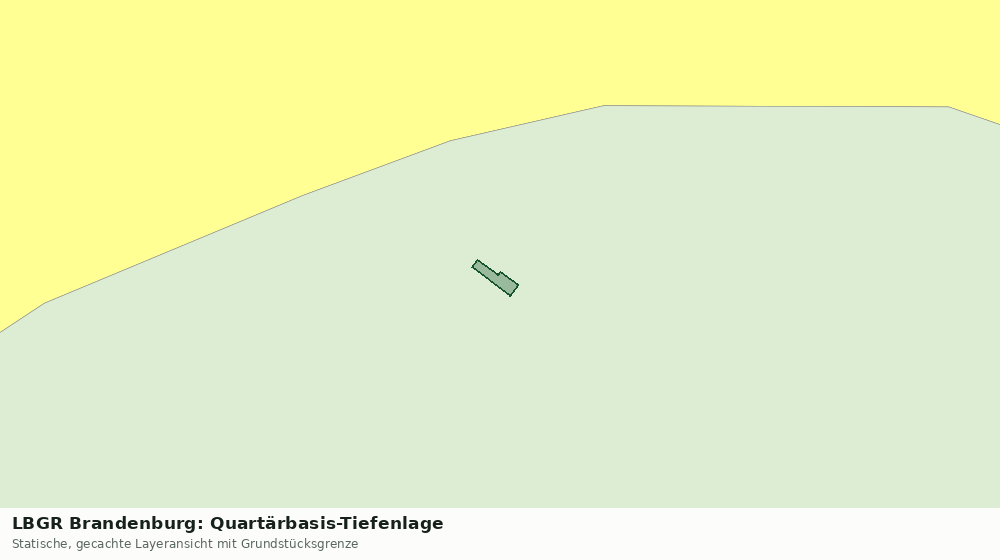 Statische Kartenansicht: LBGR Brandenburg: Quartärbasis-Tiefenlage