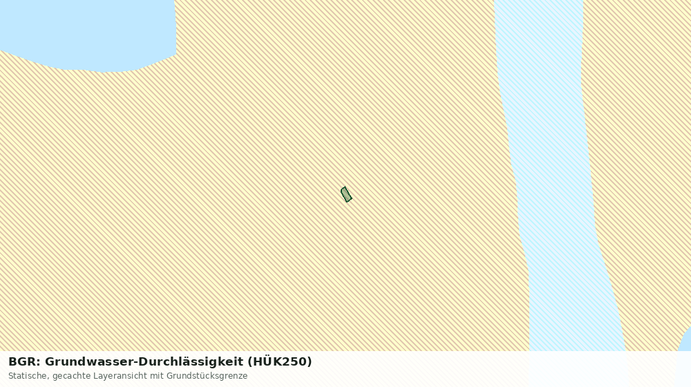 Statische Kartenansicht: BGR: Grundwasser-Durchlässigkeit (HÜK250)