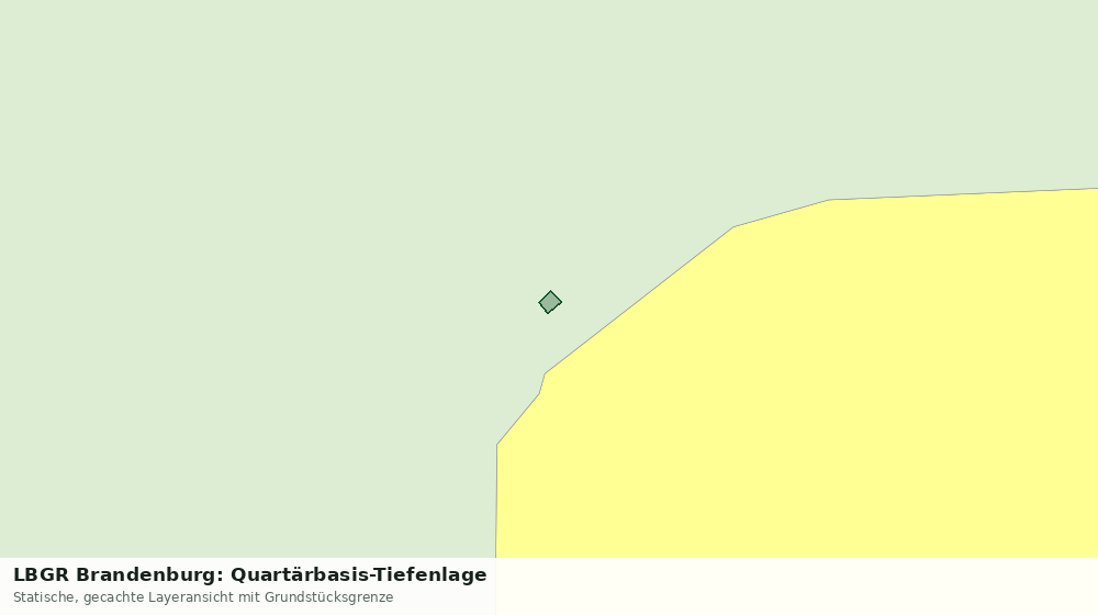Statische Kartenansicht: LBGR Brandenburg: Quartärbasis-Tiefenlage