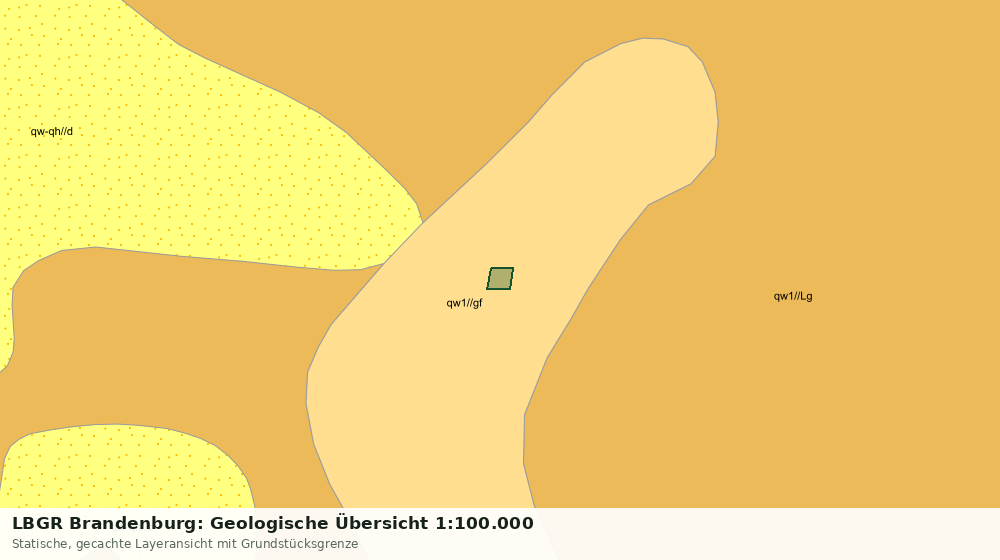 Statische Kartenansicht: LBGR Brandenburg: Geologische Übersicht 1:100.000