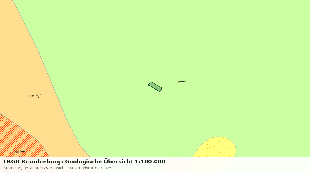 Statische Kartenansicht: LBGR Brandenburg: Geologische Übersicht 1:100.000