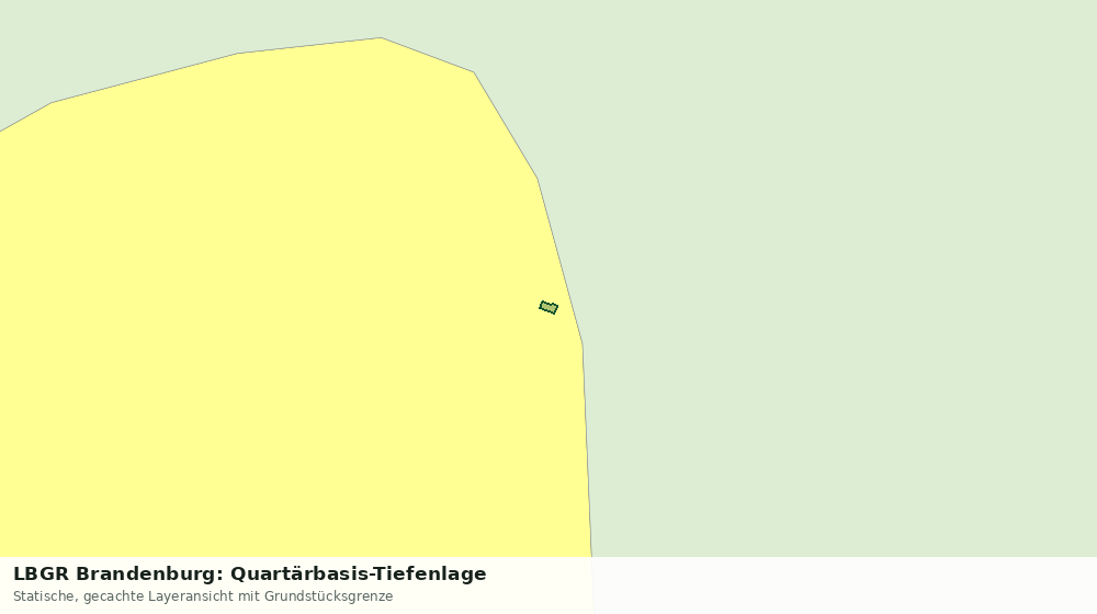Statische Kartenansicht: LBGR Brandenburg: Quartärbasis-Tiefenlage