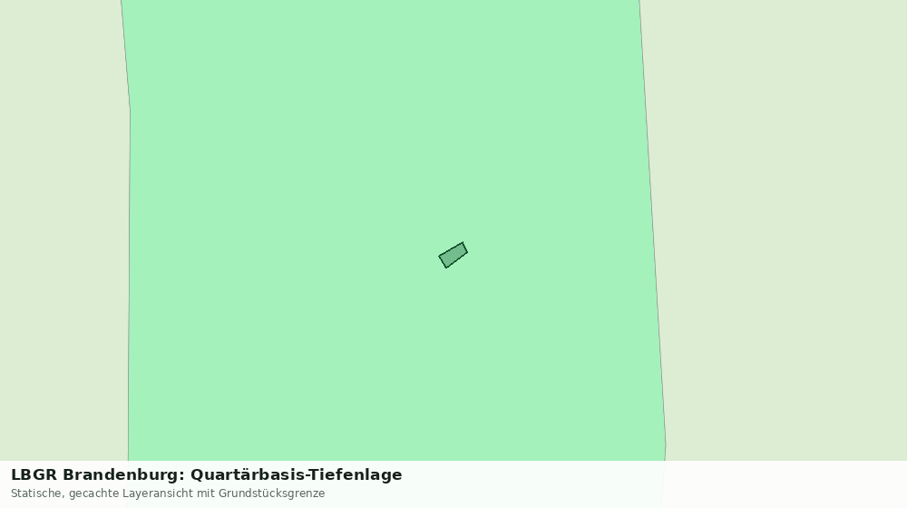 Statische Kartenansicht: LBGR Brandenburg: Quartärbasis-Tiefenlage