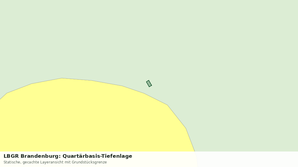 Statische Kartenansicht: LBGR Brandenburg: Quartärbasis-Tiefenlage