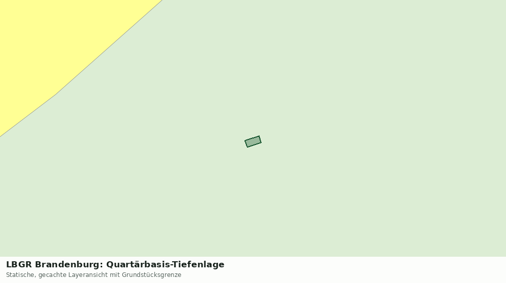 Statische Kartenansicht: LBGR Brandenburg: Quartärbasis-Tiefenlage