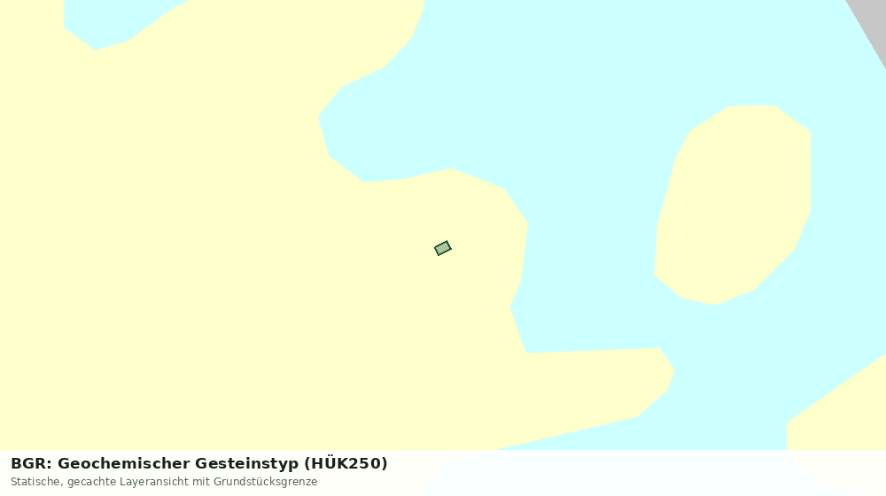 Statische Kartenansicht: BGR: Geochemischer Gesteinstyp (HÜK250)