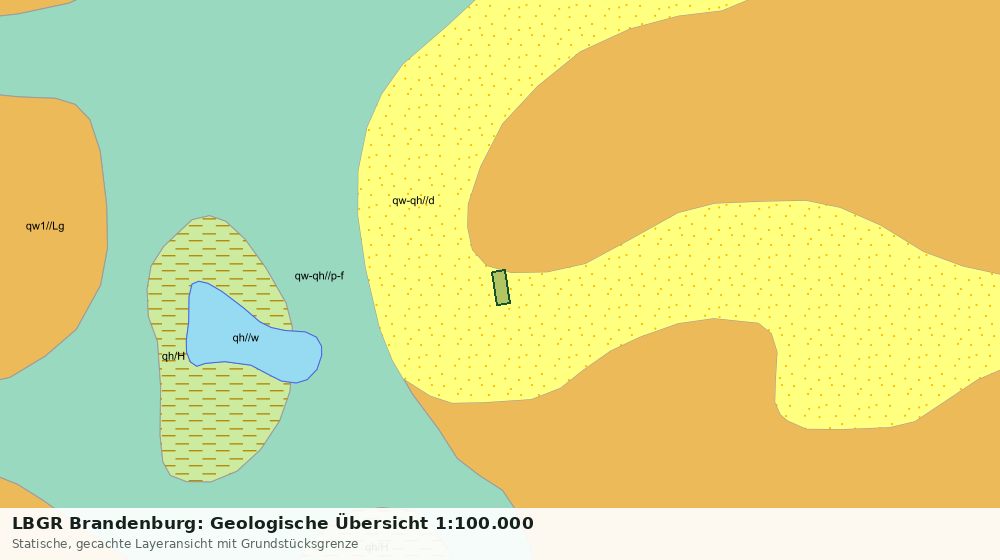 Statische Kartenansicht: LBGR Brandenburg: Geologische Übersicht 1:100.000