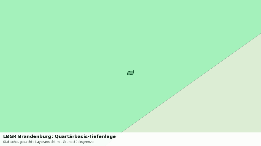 Statische Kartenansicht: LBGR Brandenburg: Quartärbasis-Tiefenlage