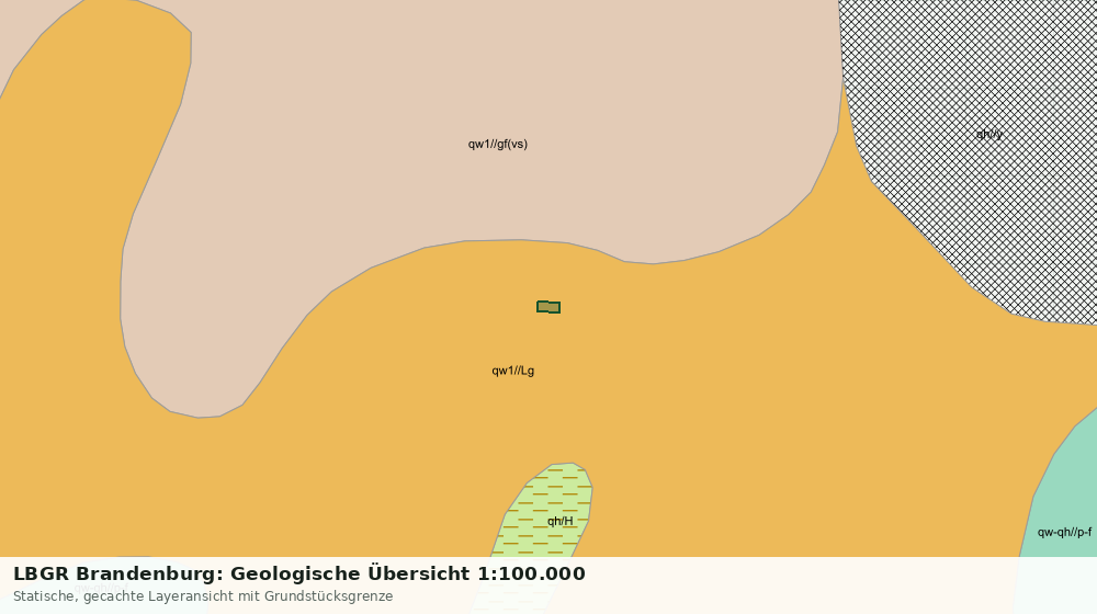 Statische Kartenansicht: LBGR Brandenburg: Geologische Übersicht 1:100.000