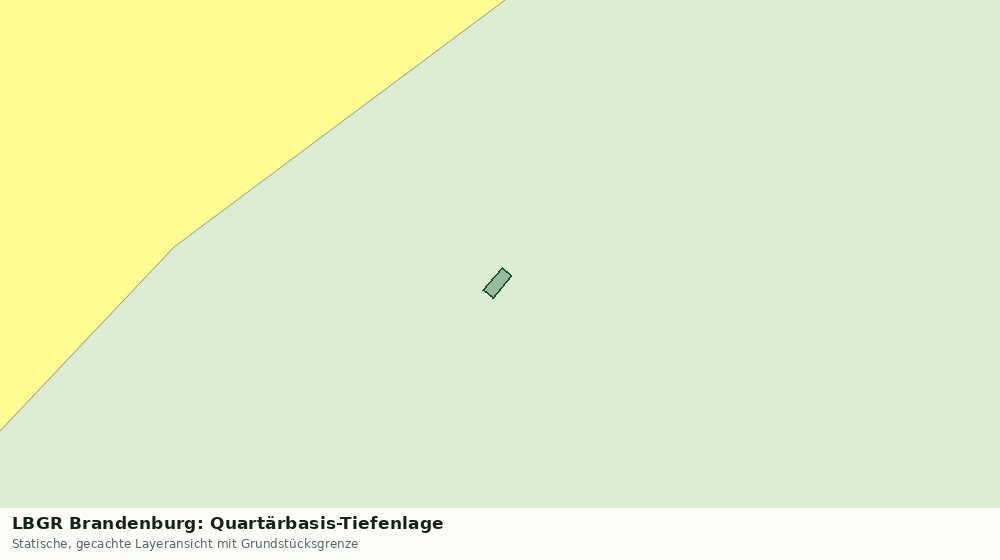Statische Kartenansicht: LBGR Brandenburg: Quartärbasis-Tiefenlage