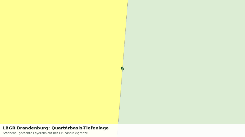 Statische Kartenansicht: LBGR Brandenburg: Quartärbasis-Tiefenlage
