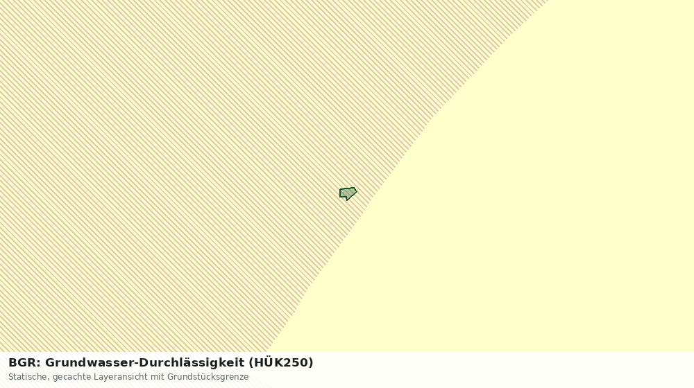 Statische Kartenansicht: BGR: Grundwasser-Durchlässigkeit (HÜK250)