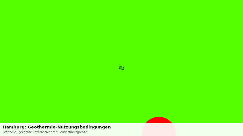 Statische Kartenansicht: Hamburg: Geothermie-Nutzungsbedingungen