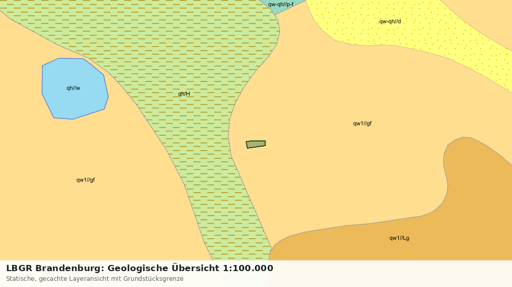 Statische Kartenansicht: LBGR Brandenburg: Geologische Übersicht 1:100.000