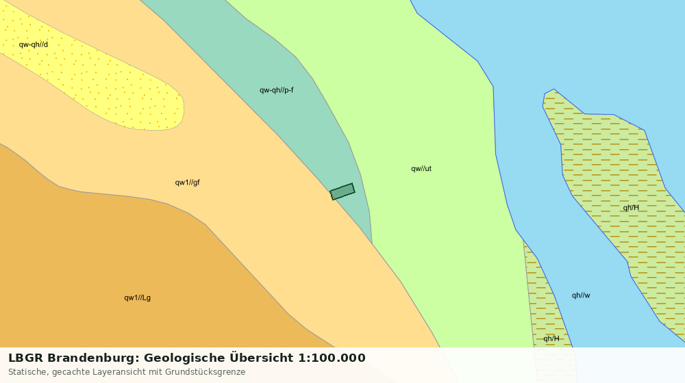 Statische Kartenansicht: LBGR Brandenburg: Geologische Übersicht 1:100.000