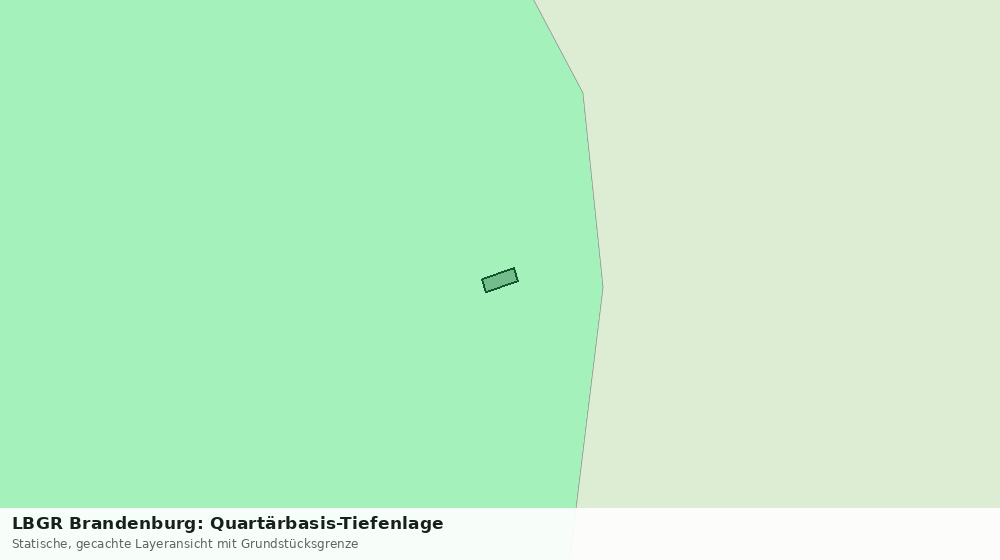 Statische Kartenansicht: LBGR Brandenburg: Quartärbasis-Tiefenlage