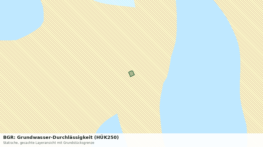 Statische Kartenansicht: BGR: Grundwasser-Durchlässigkeit (HÜK250)