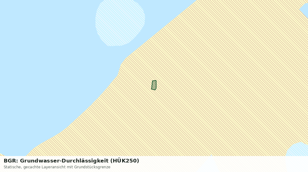 Statische Kartenansicht: BGR: Grundwasser-Durchlässigkeit (HÜK250)