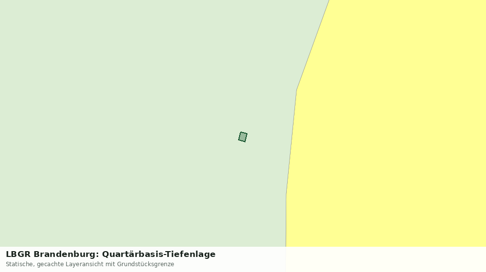 Statische Kartenansicht: LBGR Brandenburg: Quartärbasis-Tiefenlage