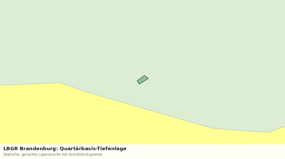 Statische Kartenansicht: LBGR Brandenburg: Quartärbasis-Tiefenlage