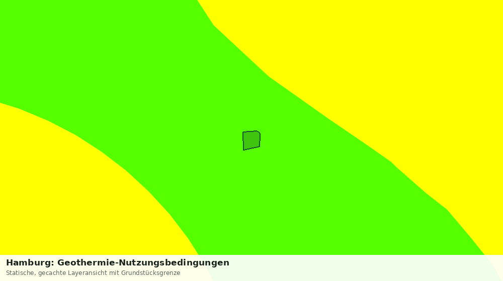 Statische Kartenansicht: Hamburg: Geothermie-Nutzungsbedingungen