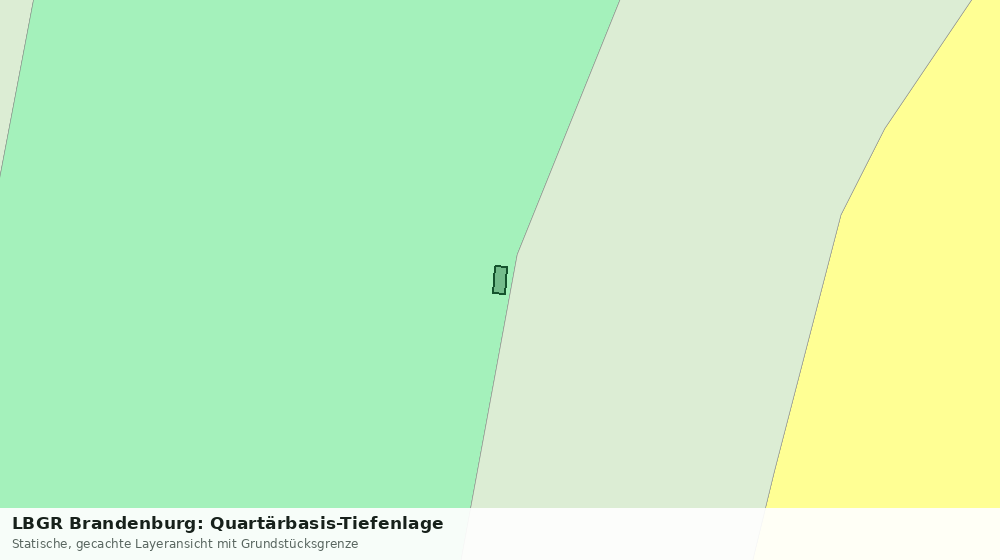 Statische Kartenansicht: LBGR Brandenburg: Quartärbasis-Tiefenlage