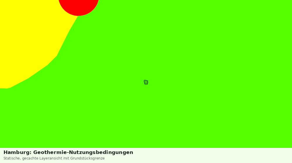 Statische Kartenansicht: Hamburg: Geothermie-Nutzungsbedingungen