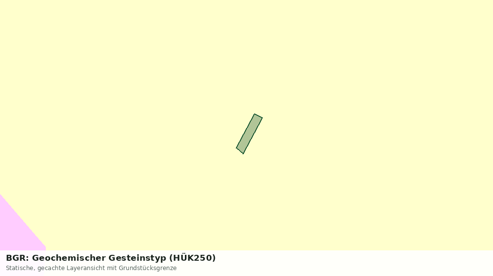 Statische Kartenansicht: BGR: Geochemischer Gesteinstyp (HÜK250)
