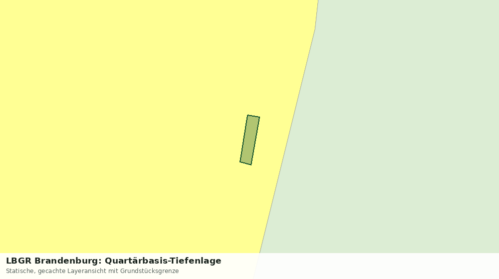 Statische Kartenansicht: LBGR Brandenburg: Quartärbasis-Tiefenlage