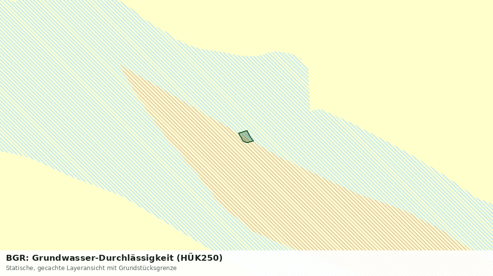 Statische Kartenansicht: BGR: Grundwasser-Durchlässigkeit (HÜK250)