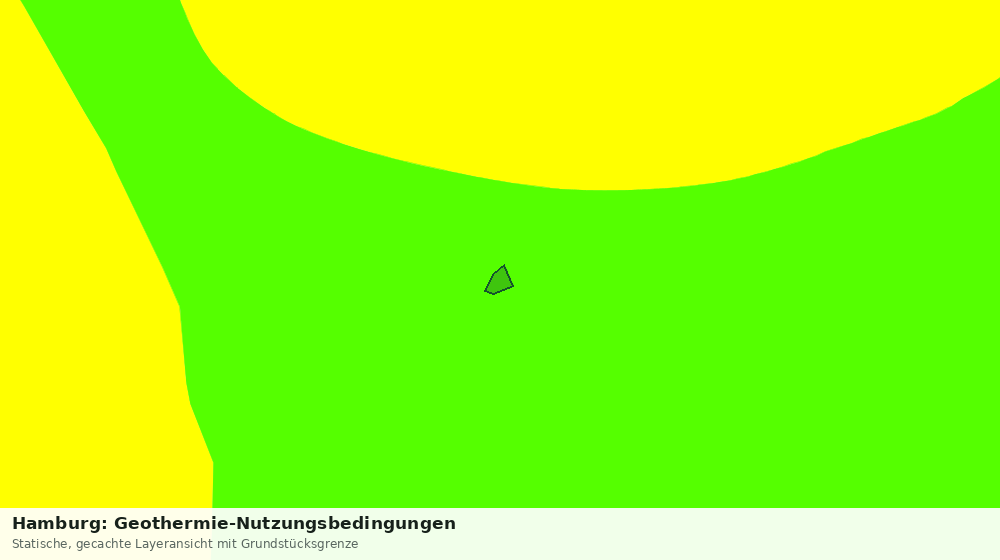 Statische Kartenansicht: Hamburg: Geothermie-Nutzungsbedingungen