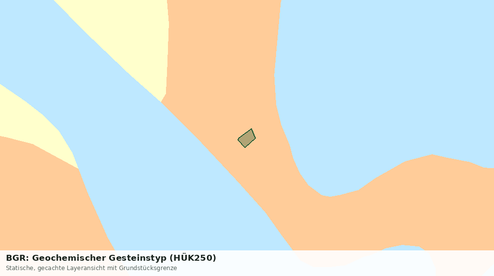 Statische Kartenansicht: BGR: Geochemischer Gesteinstyp (HÜK250)