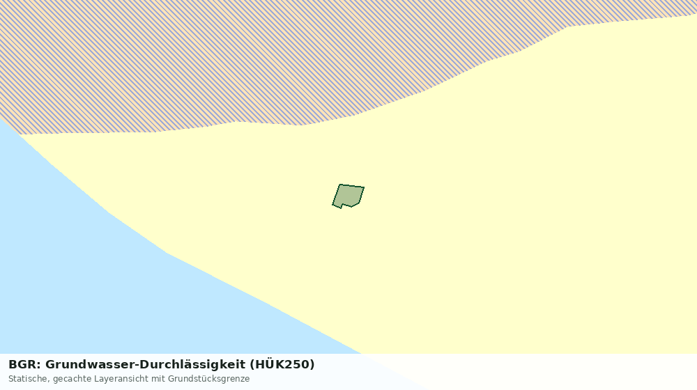 Statische Kartenansicht: BGR: Grundwasser-Durchlässigkeit (HÜK250)