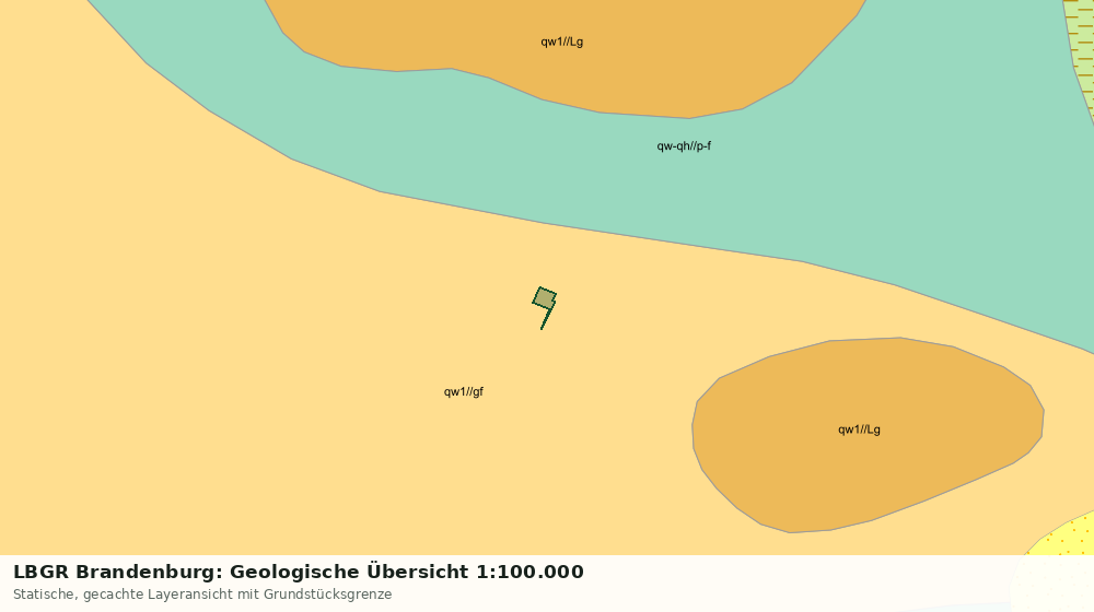 Statische Kartenansicht: LBGR Brandenburg: Geologische Übersicht 1:100.000